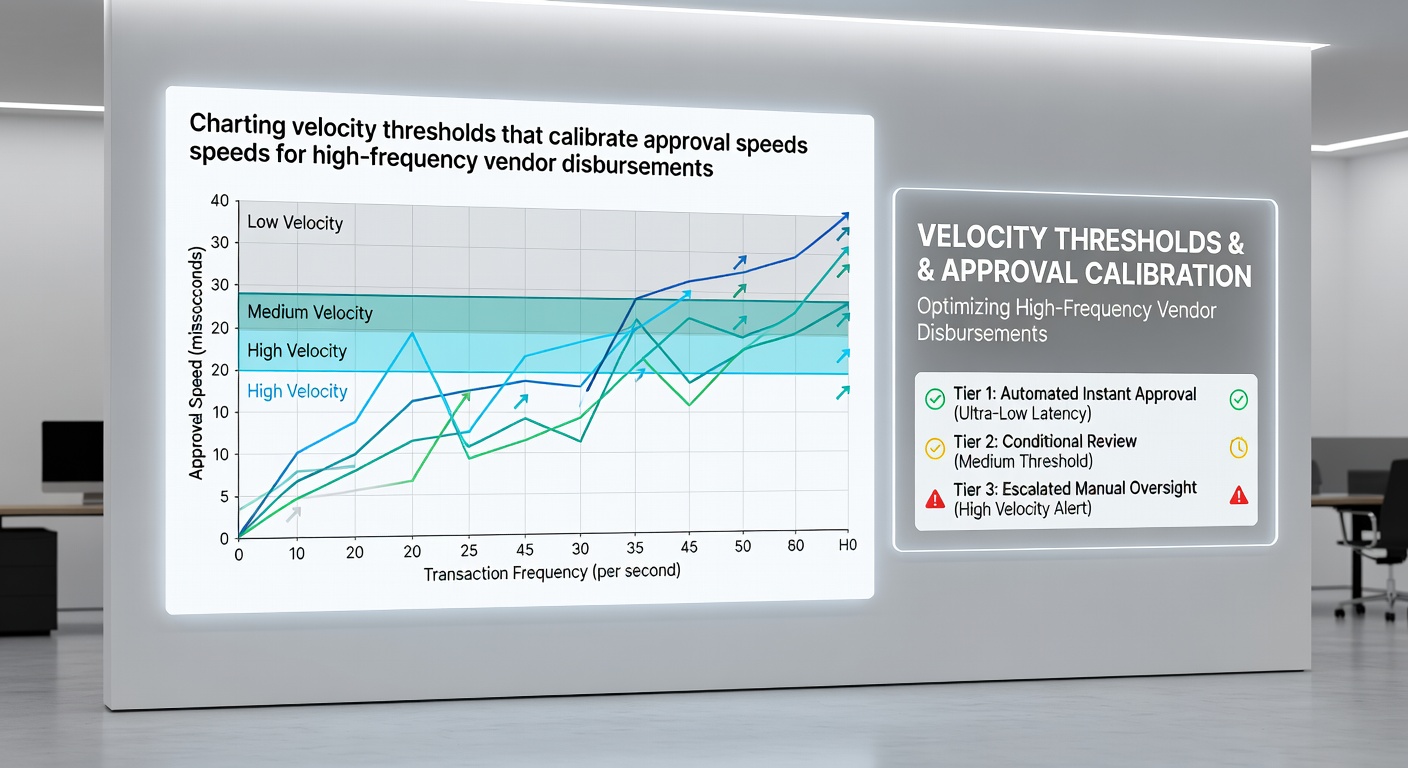 Diagram illustrating threshold calibration layers in multi-location retail disbursement flows