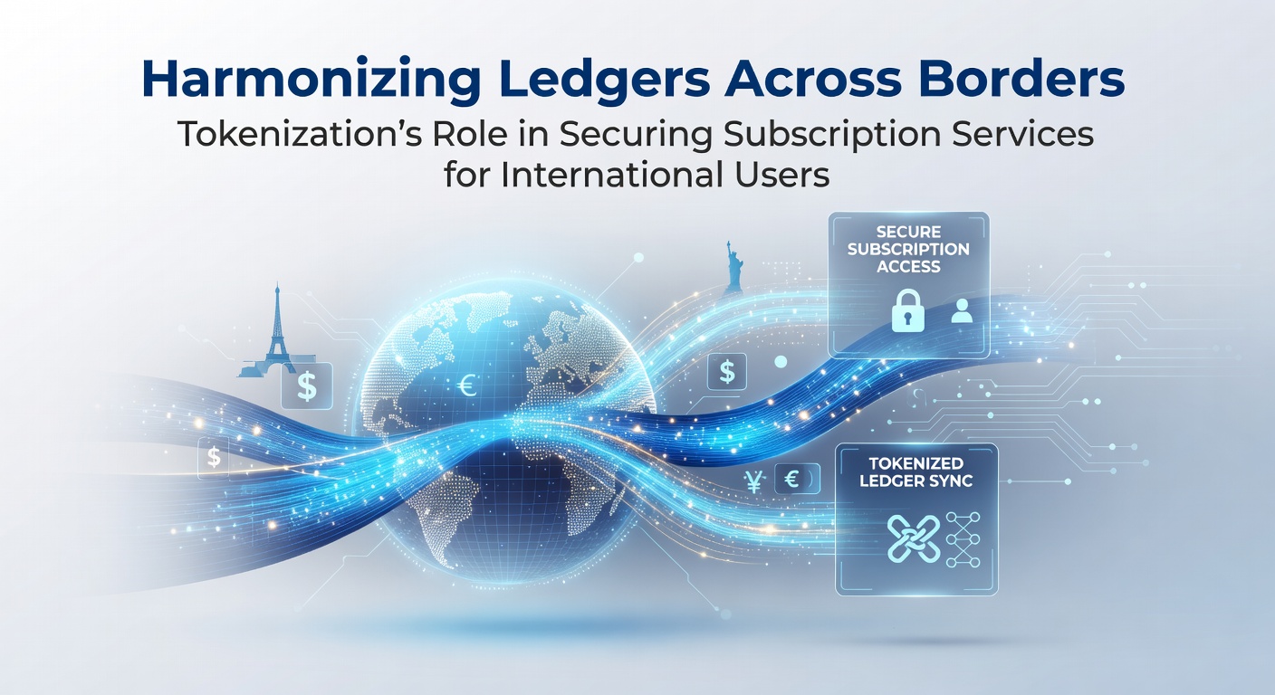Global network of digital ledgers connected through tokenization for cross-border subscription services