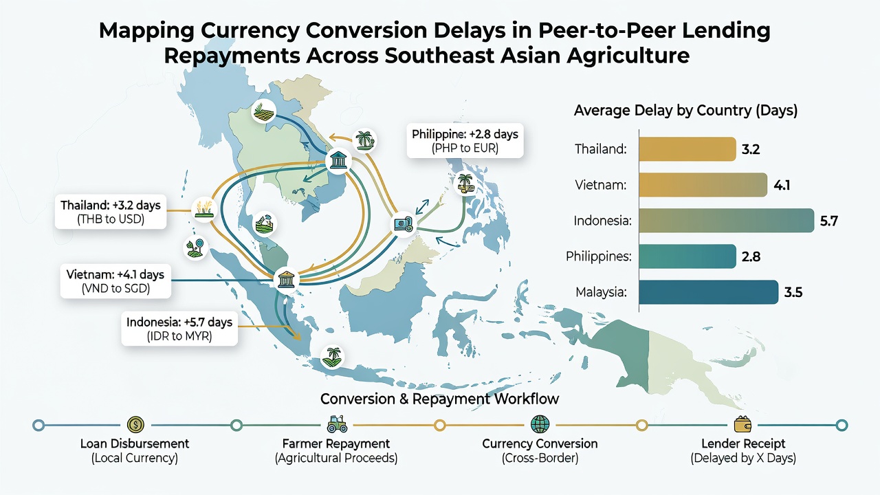 Infographic of repayment delay stages between lenders and Southeast Asian cooperatives
